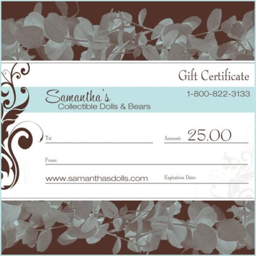 $25.00 Gift Certificate