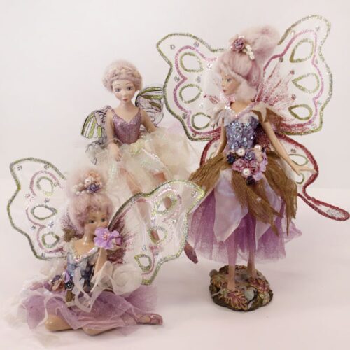 Purple Set of Three Fairies