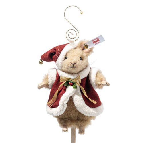 Santa Mouse Holiday Ornament