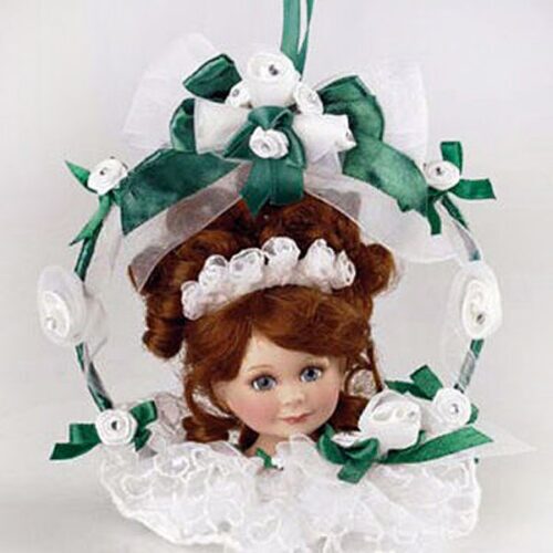 White Christmas Rose Bud Ornament