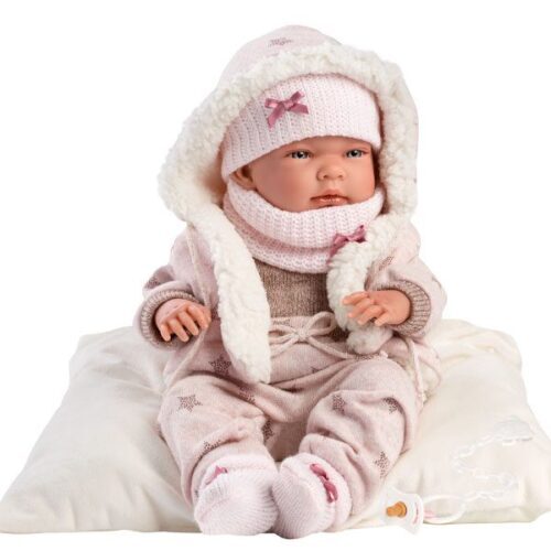 Llorens 15.7" Anatomically-correct Baby Doll Layla with Cushion