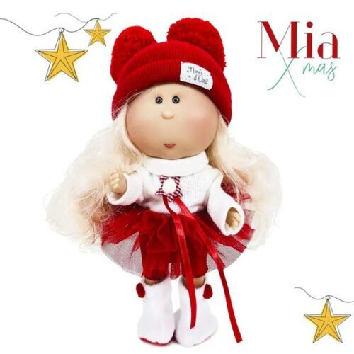 Mia Christmas Salmon Doll