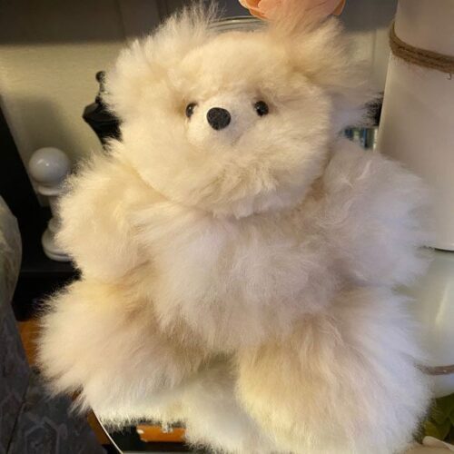 10" Small Alpaca Stuffed Animal - Bear