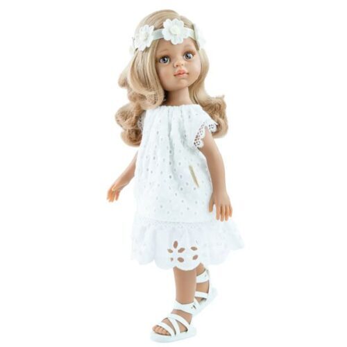 Luciana White Dress and Flower Headband