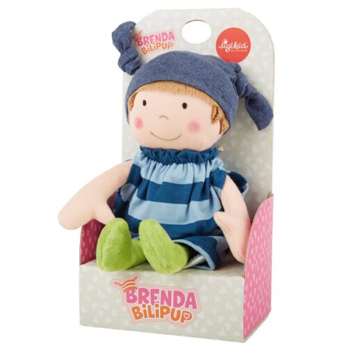 Plush Doll with Blue Outfit