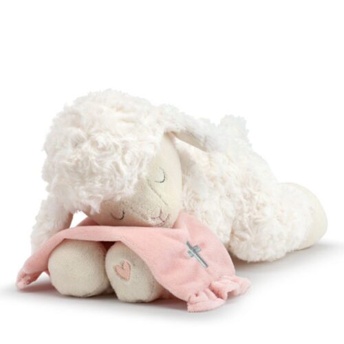 Pink Goodnight Prayer Mechanical Lamb