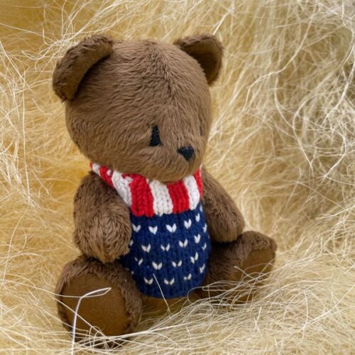 Teddy Bear in USA Sweater