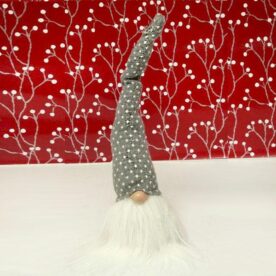 tomte with tall grey hat