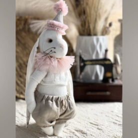 White Bunny with Cloud by Lullu Dolls