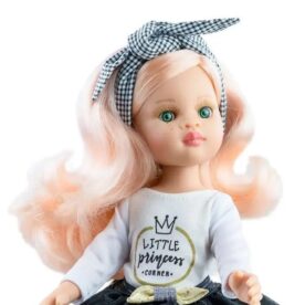 Nieves with White Sweater and Black Skirt