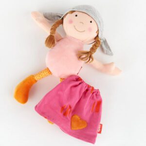 Plush Doll with Pink Outfit