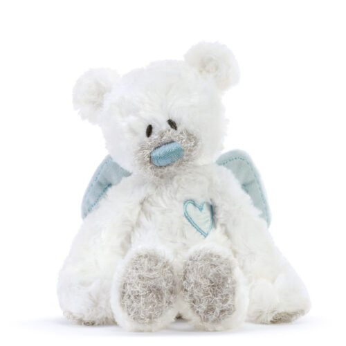 Blue Guardian Angel Bear Rattle