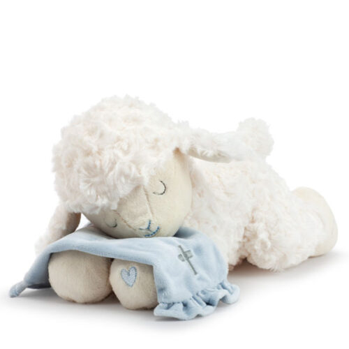 Blue Goodnight Prayer Mechanical Lamb